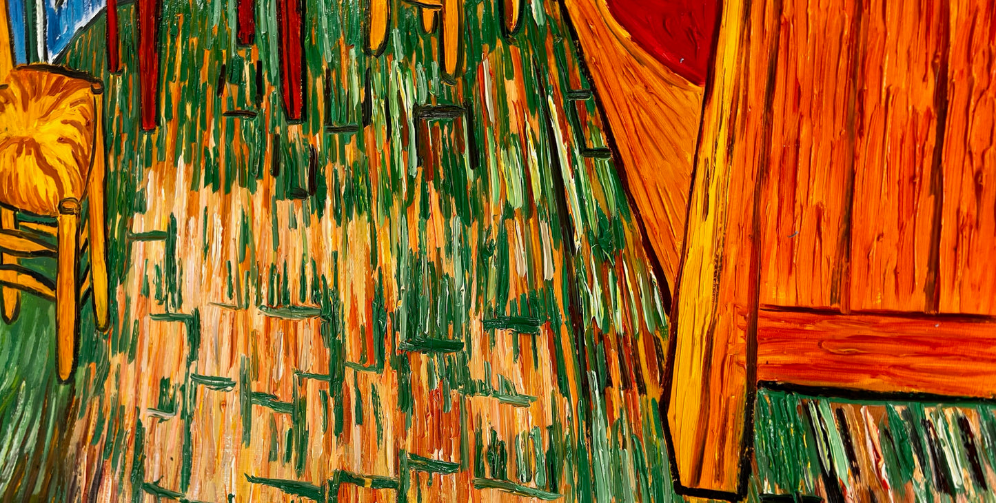 Vincent van Gogh – La Camera – Dipinto a olio post-impressionista dipinto a mano su tela (72 × 60 cm)