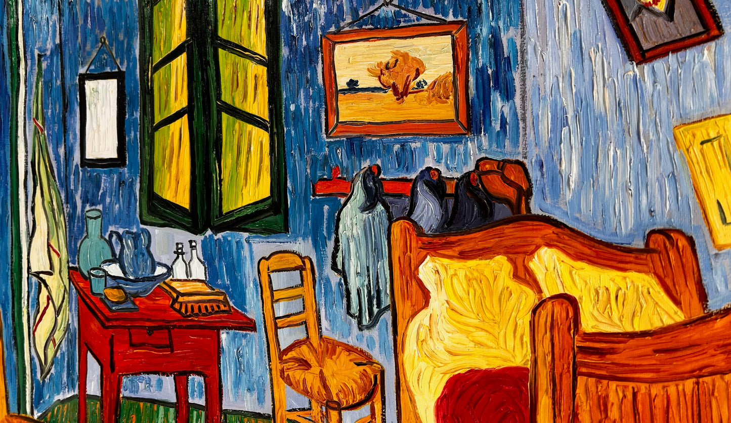 Vincent van Gogh – La Camera – Dipinto a olio post-impressionista dipinto a mano su tela (72 × 60 cm)