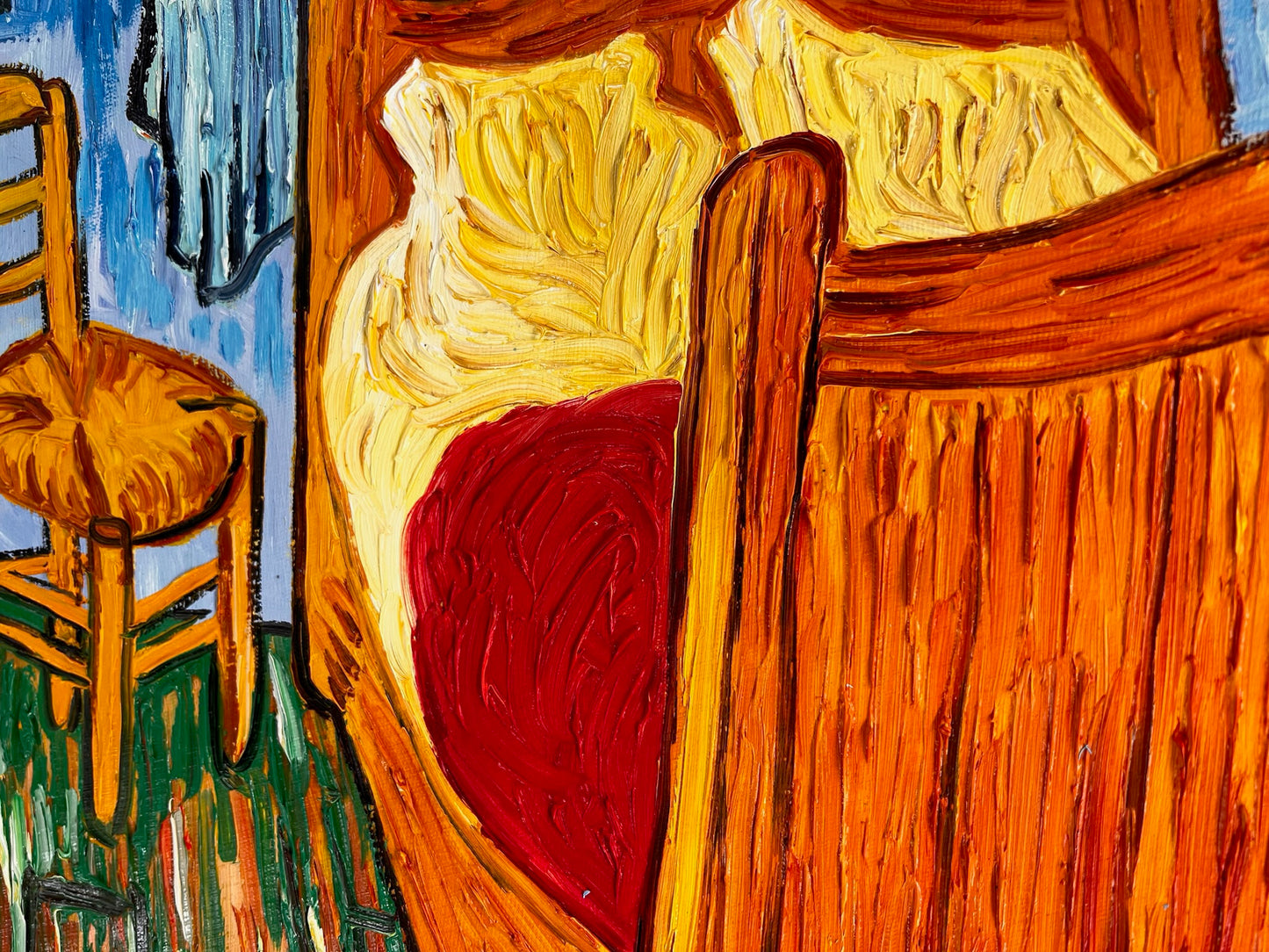 Vincent van Gogh – La Camera – Dipinto a olio post-impressionista dipinto a mano su tela (72 × 60 cm)