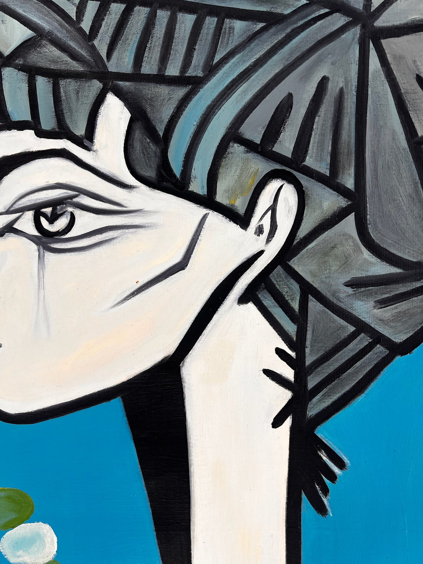 Picasso - Jacqueline con fiore – Dipinto a mano