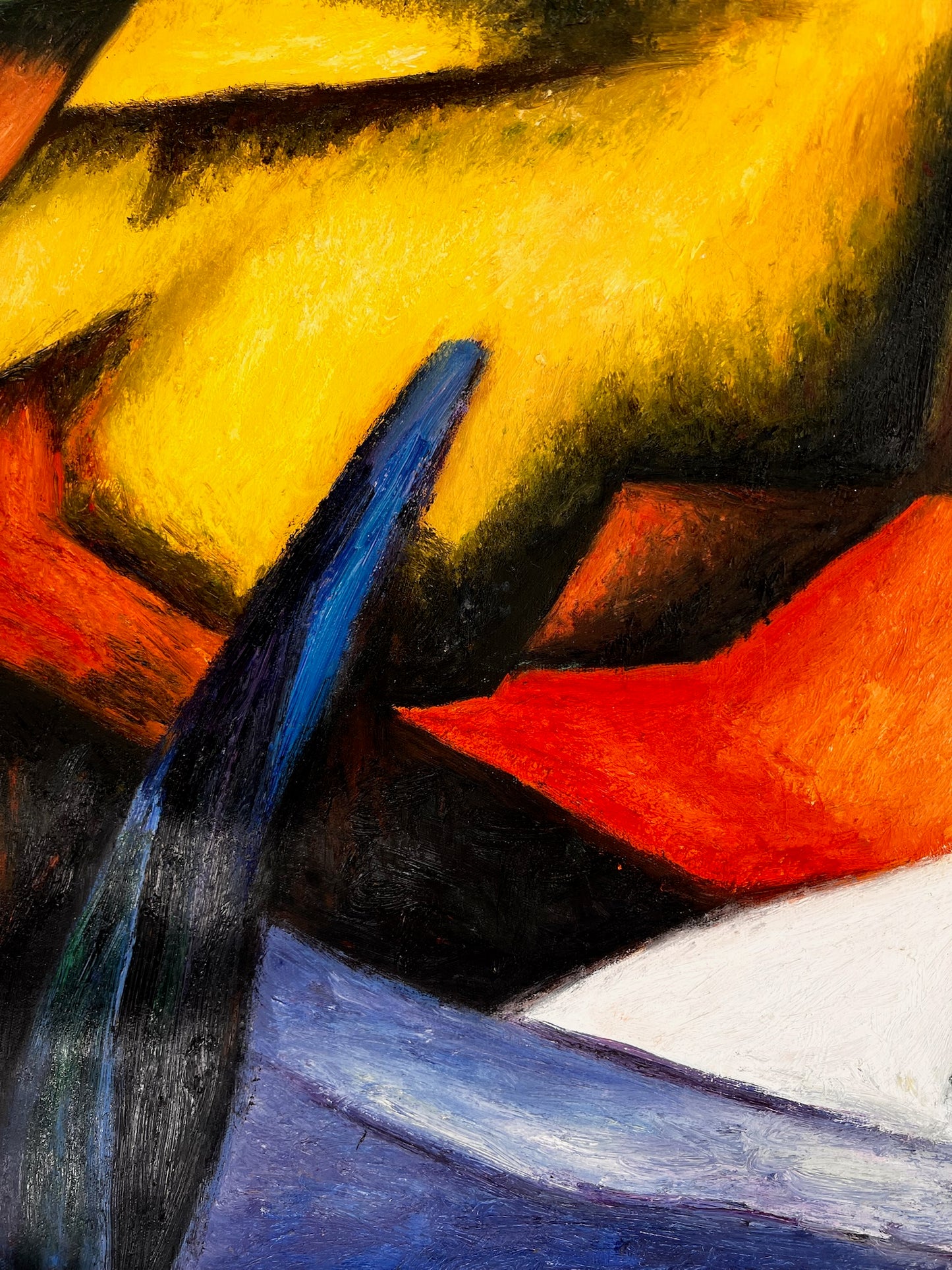 Tigre – Dipinto ad olio espressionista dipinto a mano su tela (64 × 80 cm)