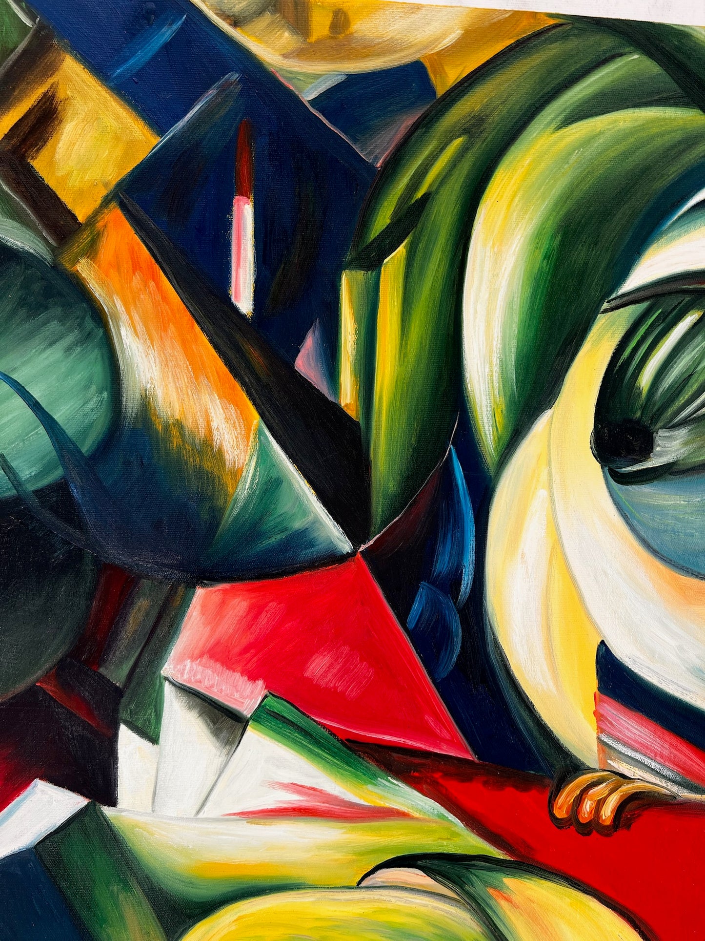 Il Mandrillo – Dipinto espressionista a olio su tela (60 × 80 cm)