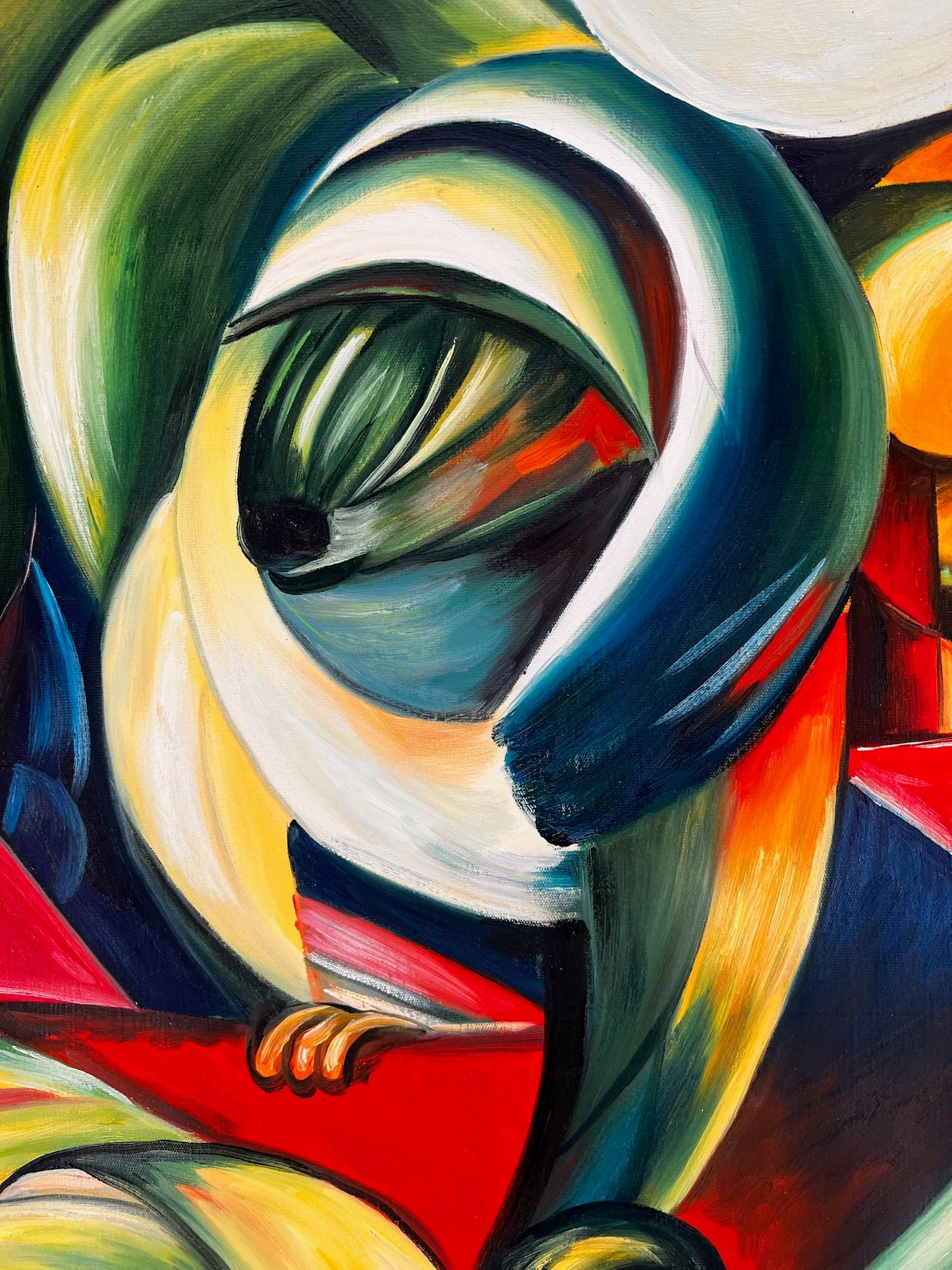 Il Mandrillo – Dipinto espressionista a olio su tela (60 × 80 cm)