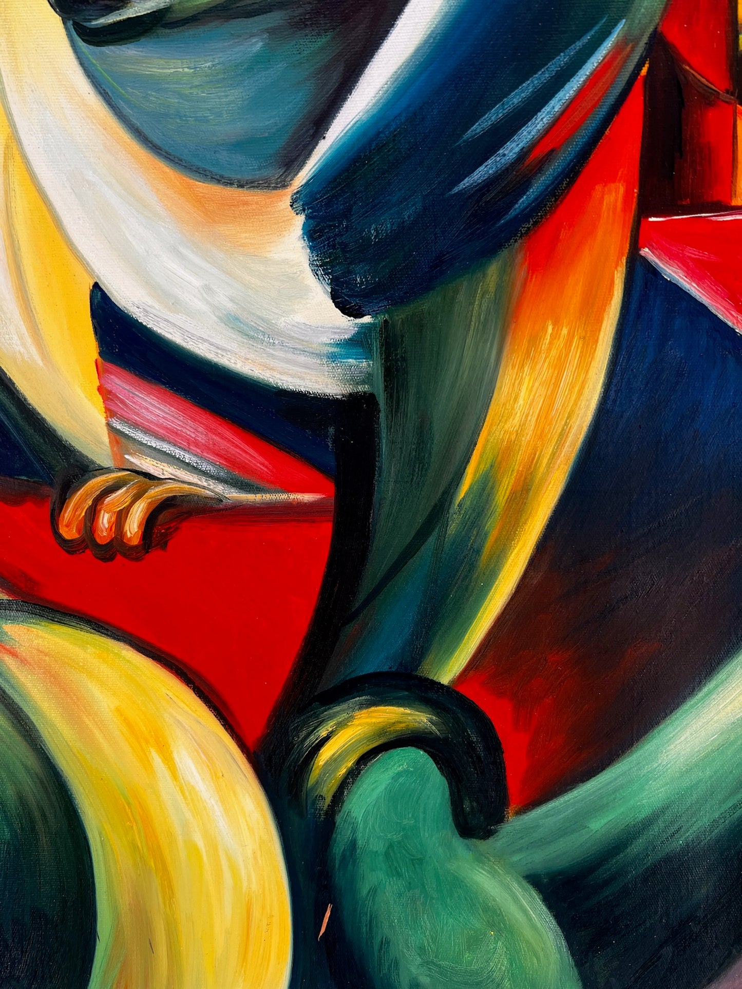 Il Mandrillo – Dipinto espressionista a olio su tela (60 × 80 cm)