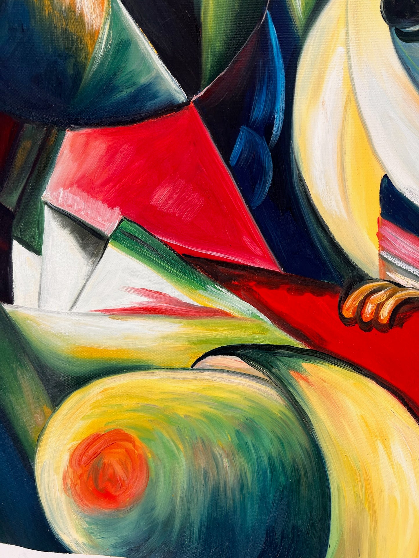 Il Mandrillo – Dipinto espressionista a olio su tela (60 × 80 cm)