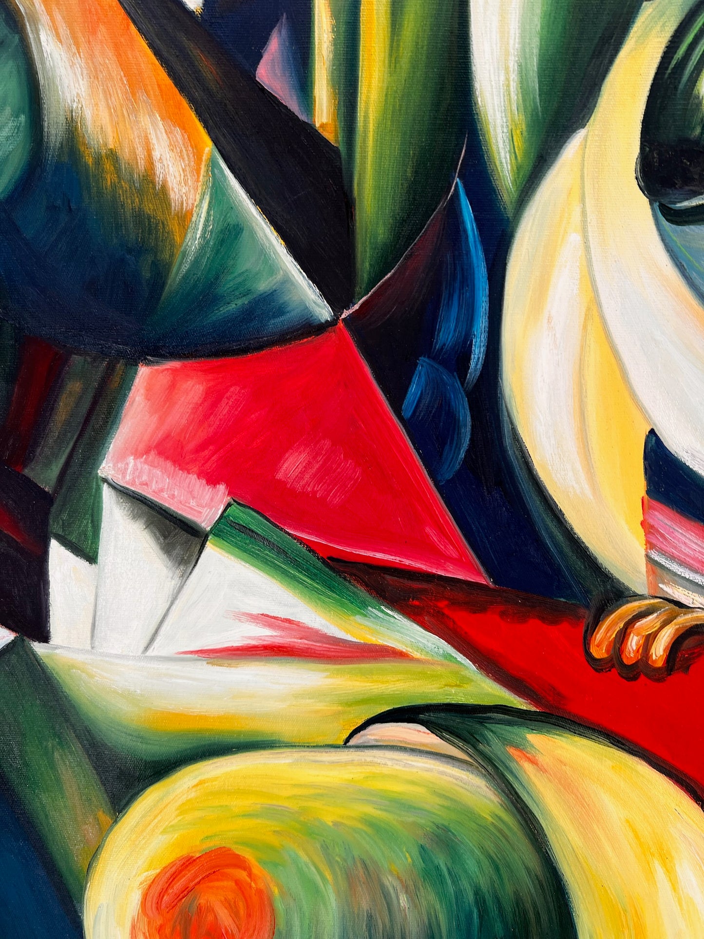 Il Mandrillo – Dipinto espressionista a olio su tela (60 × 80 cm)