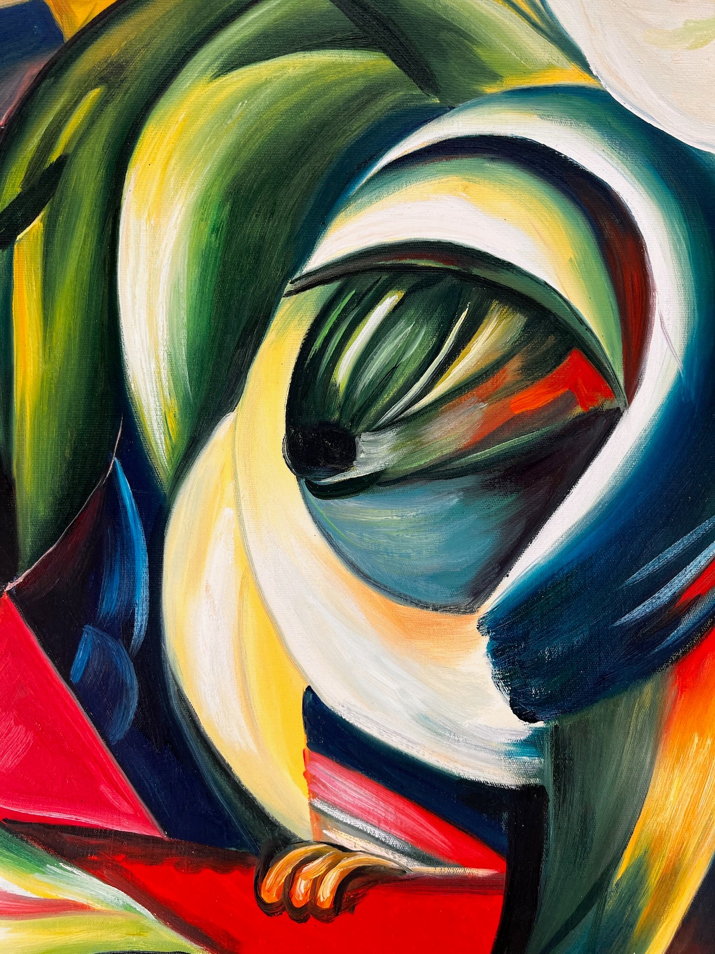 Il Mandrillo – Dipinto espressionista a olio su tela (60 × 80 cm)