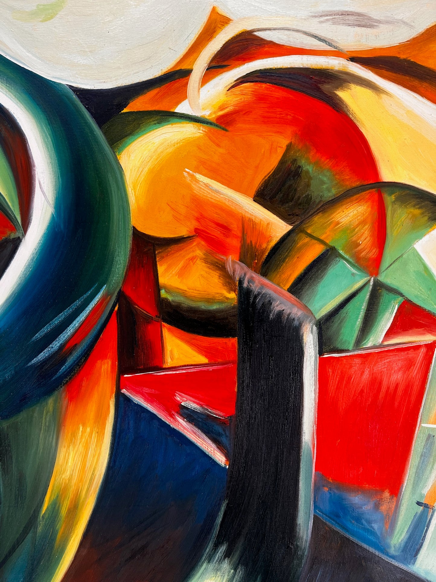 Il Mandrillo – Dipinto espressionista a olio su tela (60 × 80 cm)