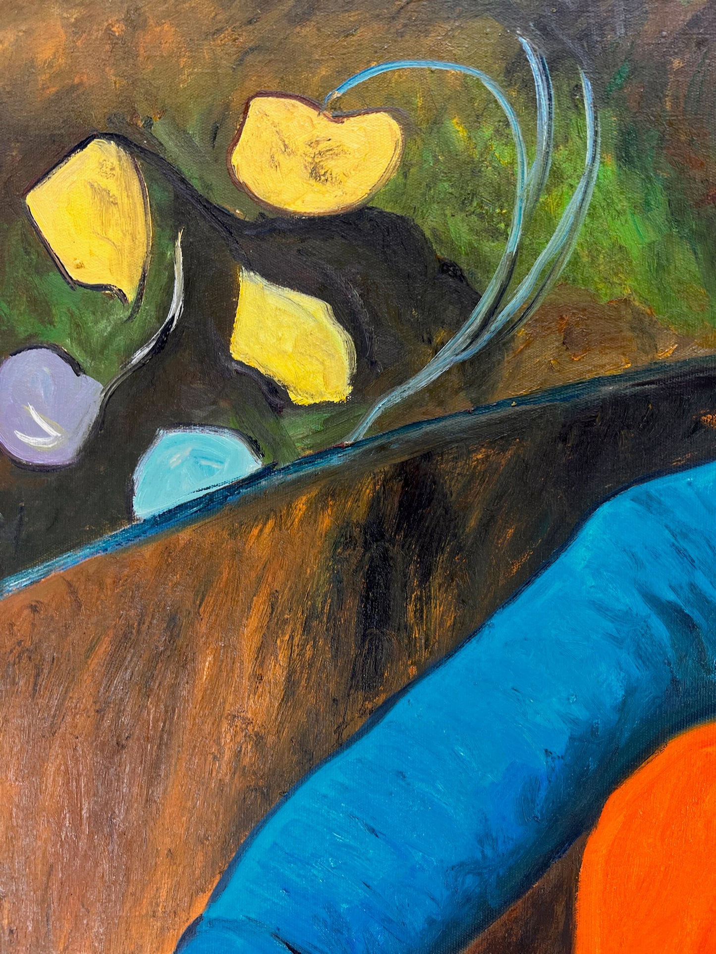 Ritratto di un Violoncellista – Dipinto a Olio Post-Impressionista Dipinto a Mano su Tela (60 × 80 cm)