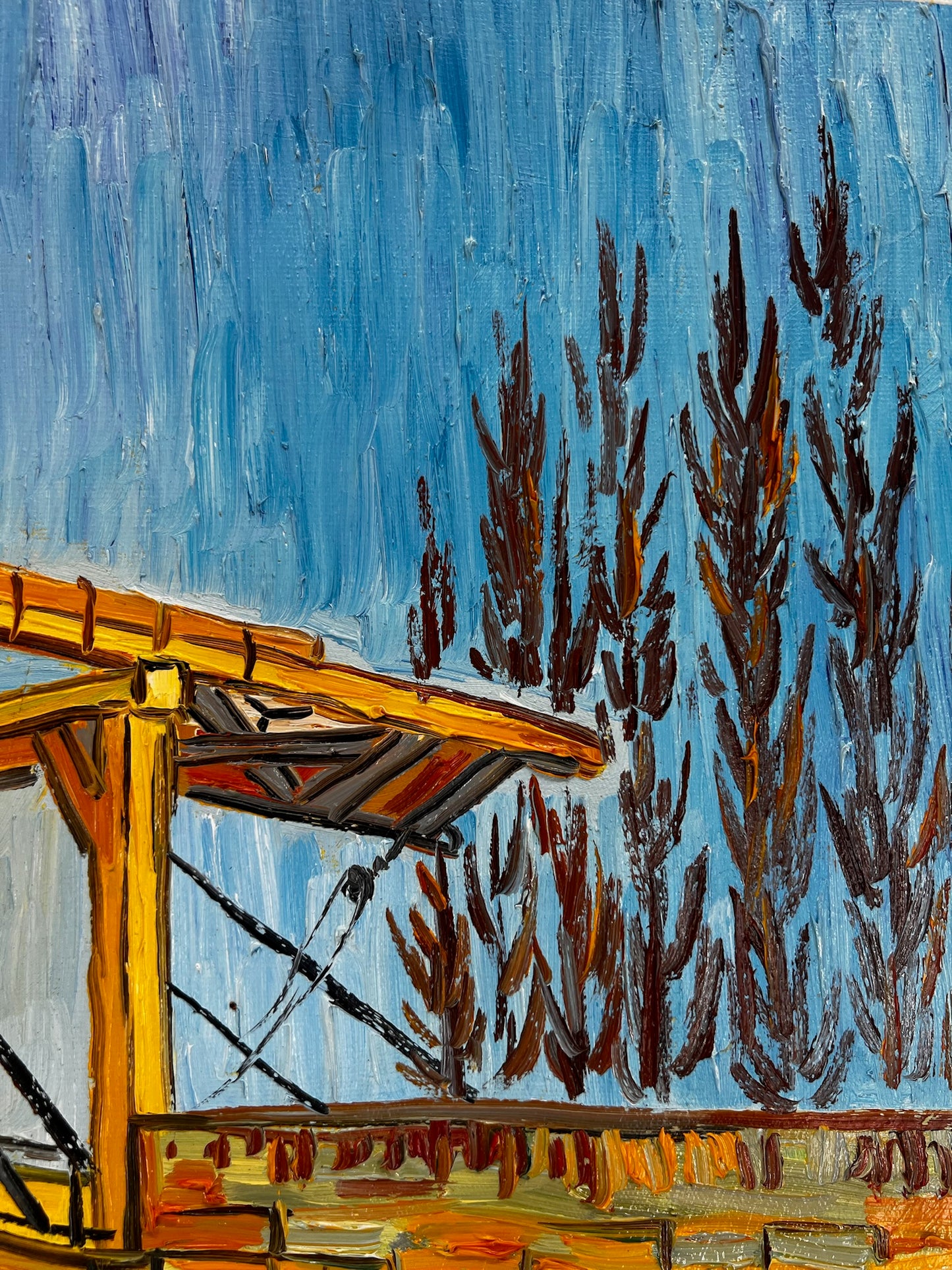 Il Ponte Langlois (di Vincent van Gogh) – Dipinto a olio post-impressionista dipinto a mano su tela (60 × 65 cm)