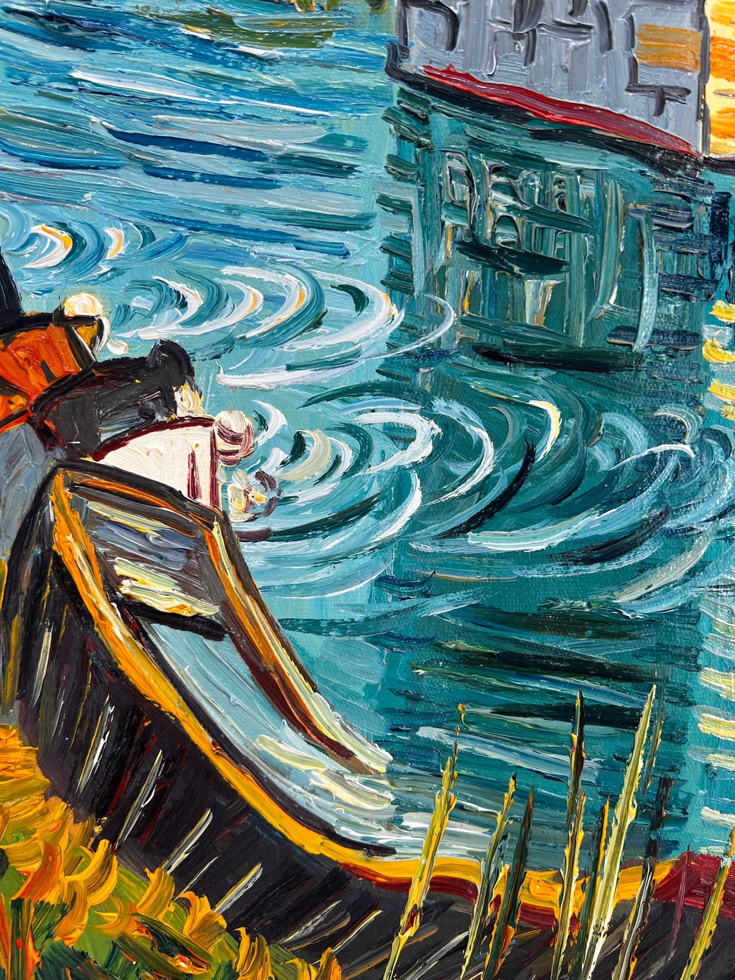 Il Ponte Langlois (di Vincent van Gogh) – Dipinto a olio post-impressionista dipinto a mano su tela (60 × 65 cm)
