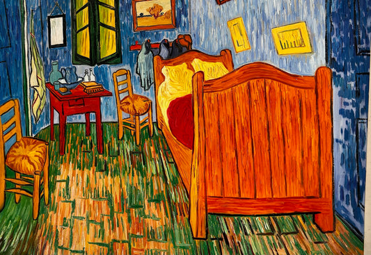 Vincent van Gogh – La Camera – Dipinto a olio post-impressionista dipinto a mano su tela (72 × 60 cm)