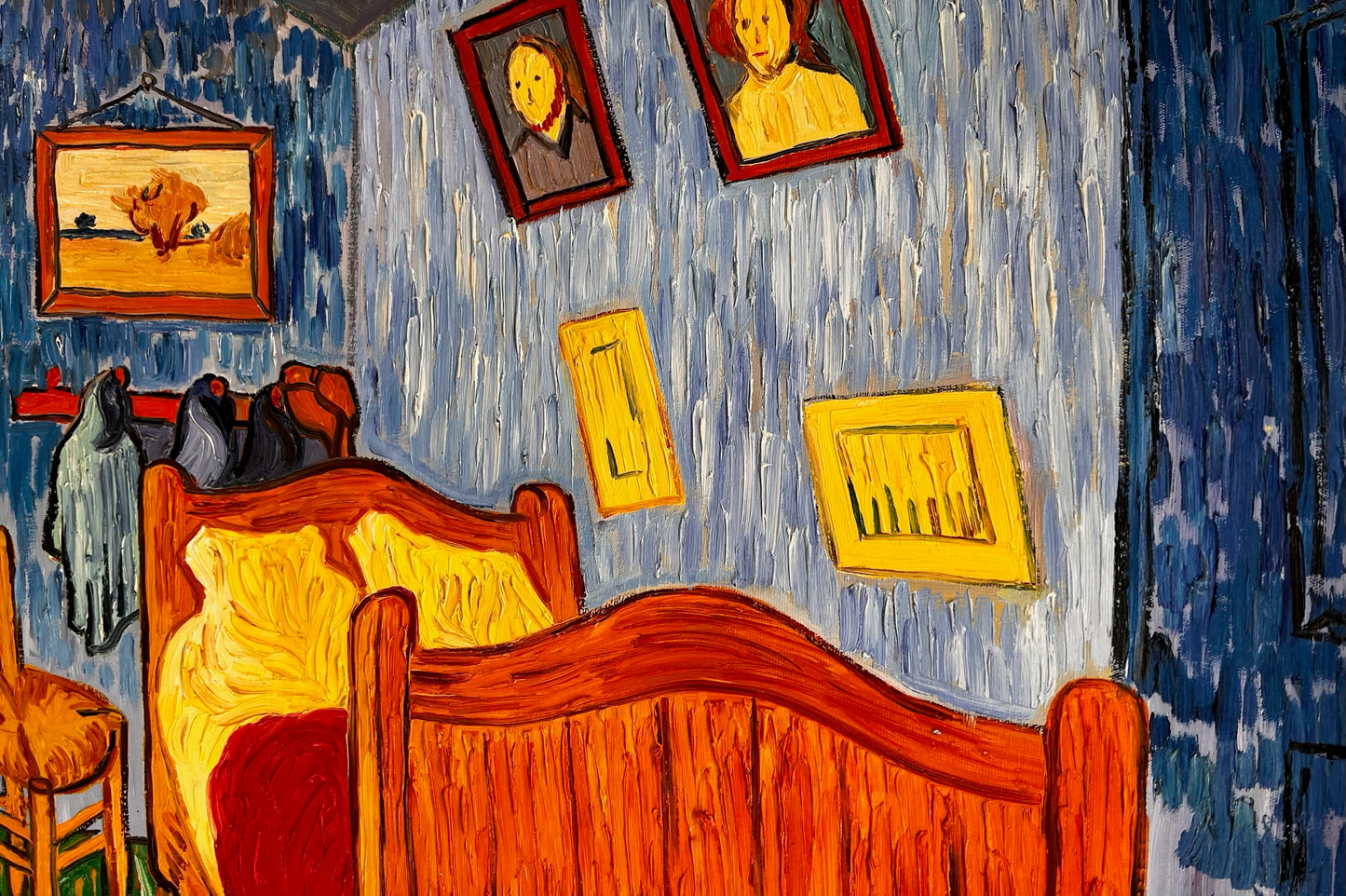 Vincent van Gogh – La Camera – Dipinto a olio post-impressionista dipinto a mano su tela (72 × 60 cm)