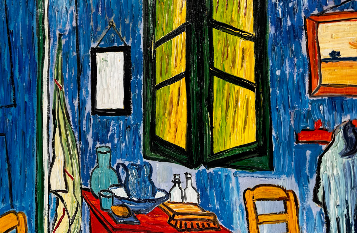 Vincent van Gogh – La Camera – Dipinto a olio post-impressionista dipinto a mano su tela (72 × 60 cm)