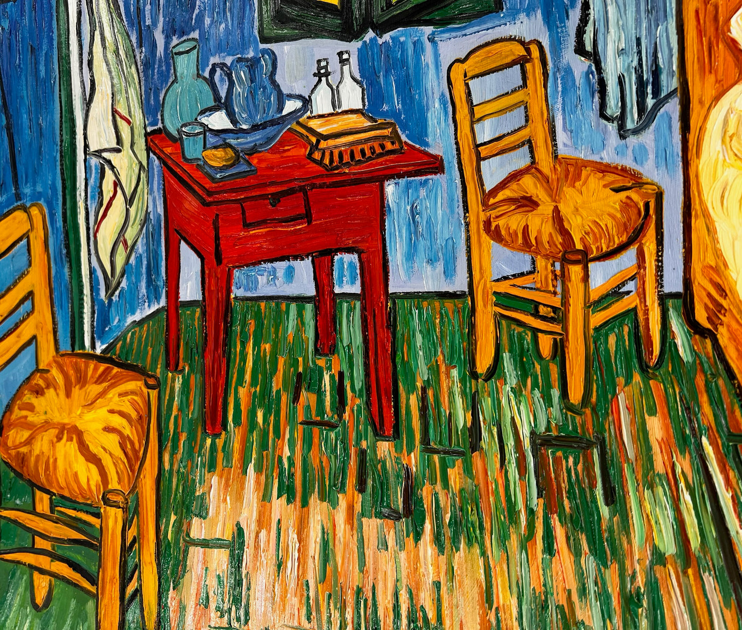 Vincent van Gogh – La Camera – Dipinto a olio post-impressionista dipinto a mano su tela (72 × 60 cm)