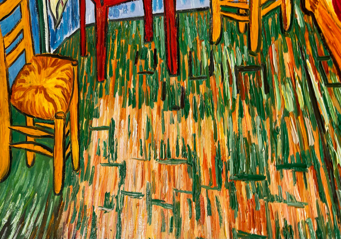 Vincent van Gogh – La Camera – Dipinto a olio post-impressionista dipinto a mano su tela (72 × 60 cm)