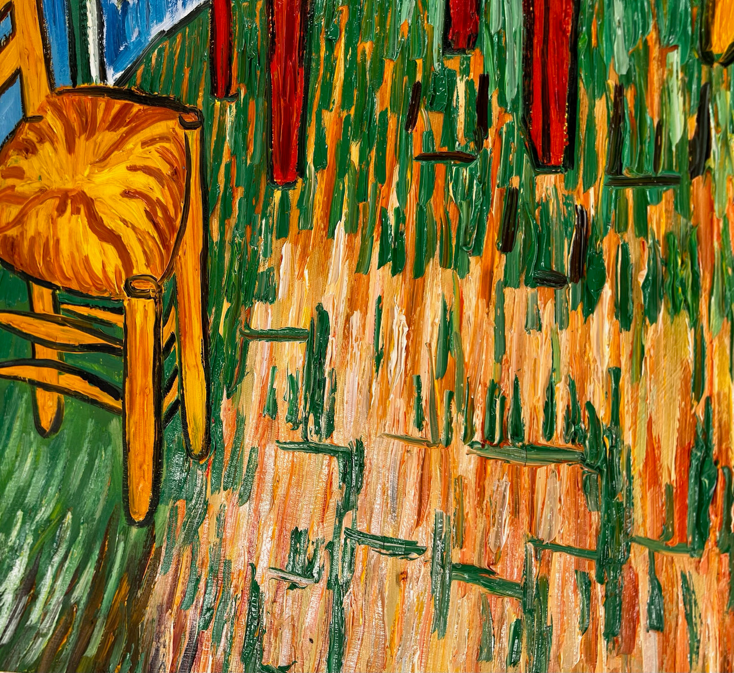 Vincent van Gogh – La Camera – Dipinto a olio post-impressionista dipinto a mano su tela (72 × 60 cm)