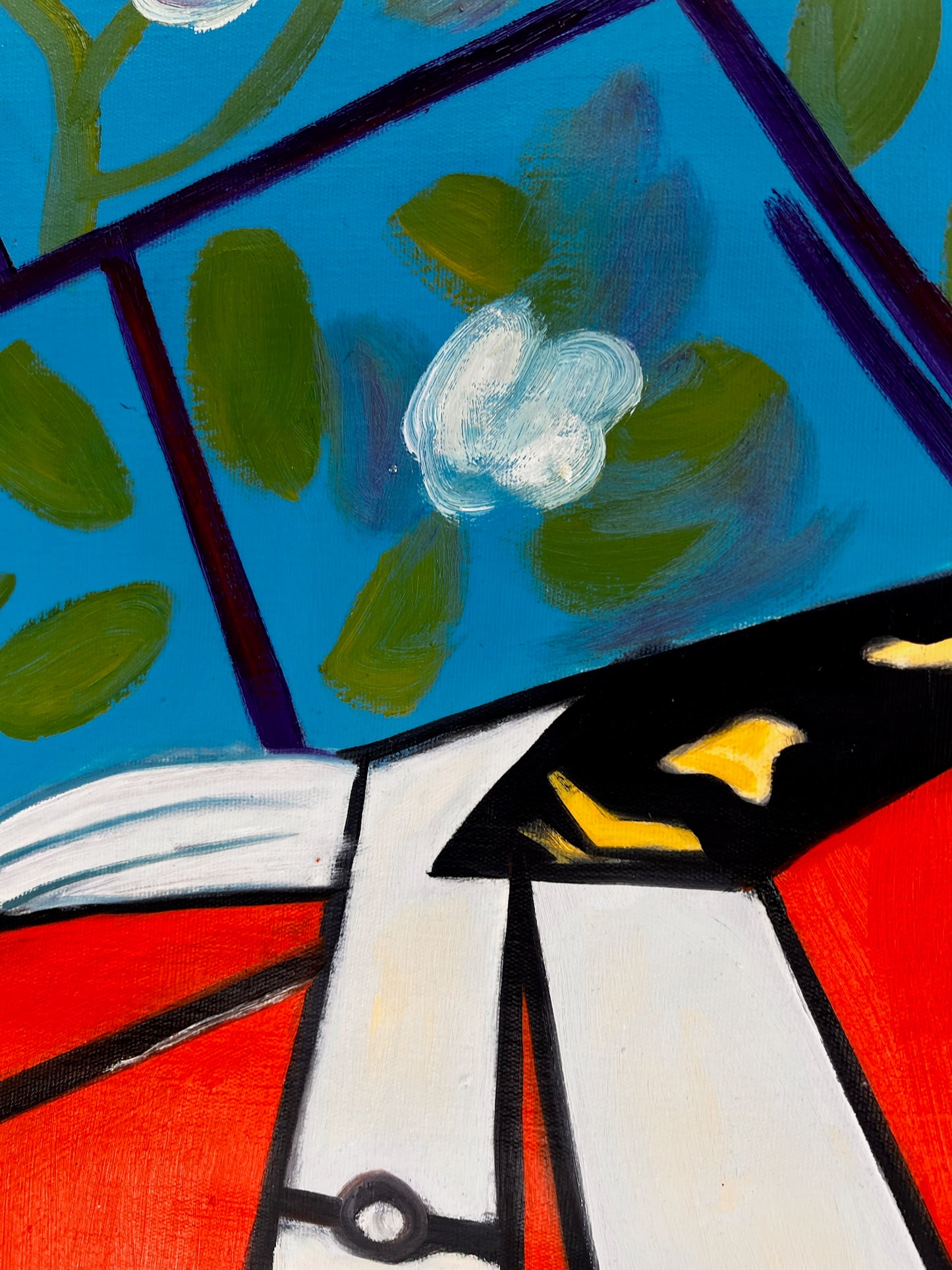 Picasso - Jacqueline con fiore – Dipinto a mano