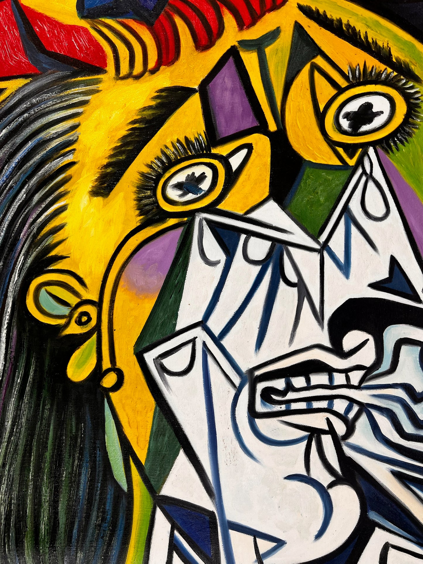 Picasso - La donna che piange - (64 × 80 cm)