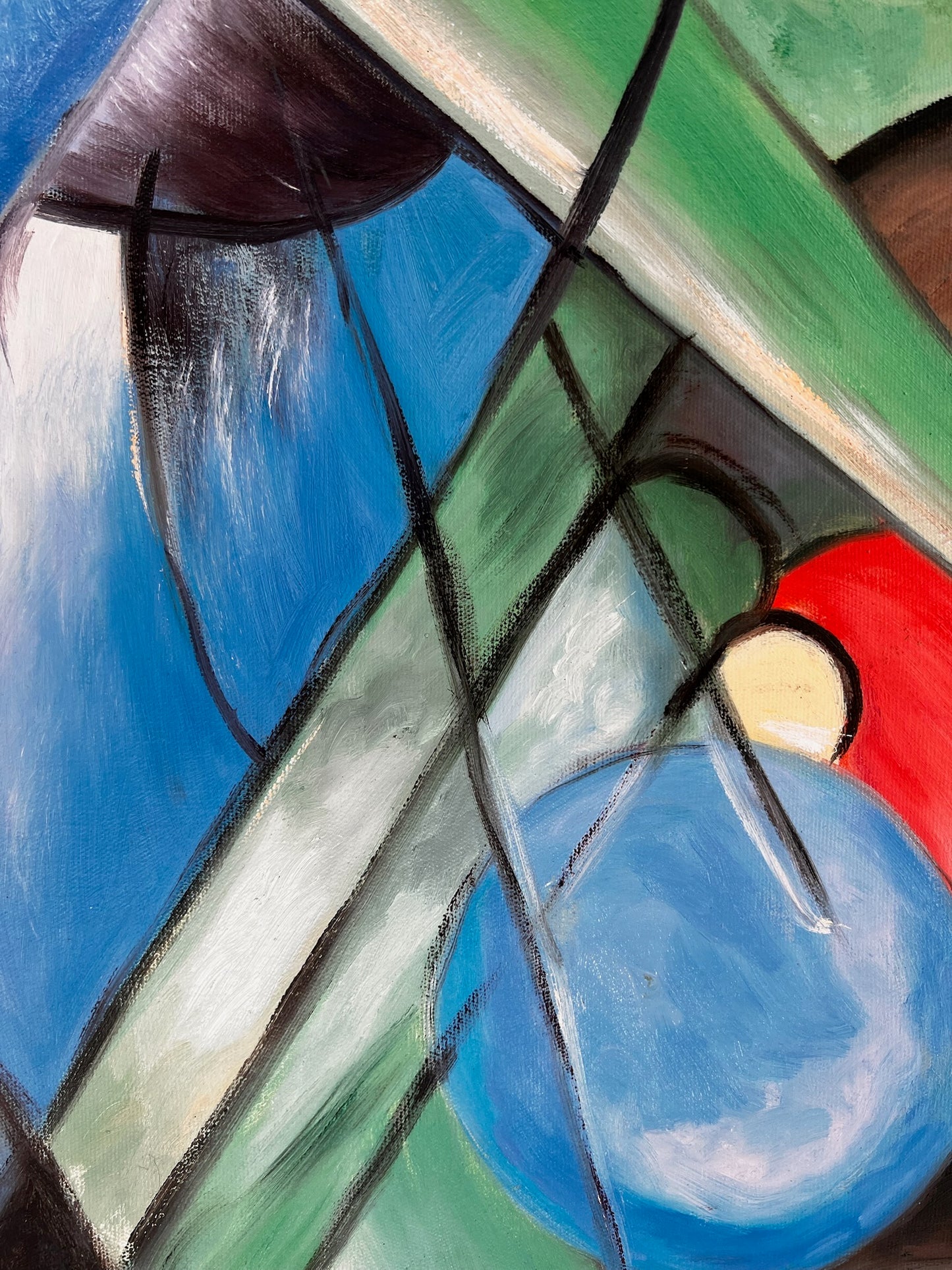 Rehe im Walde II – Pittura ad olio espressionista dipinta a mano su tela (64 × 80 cm)