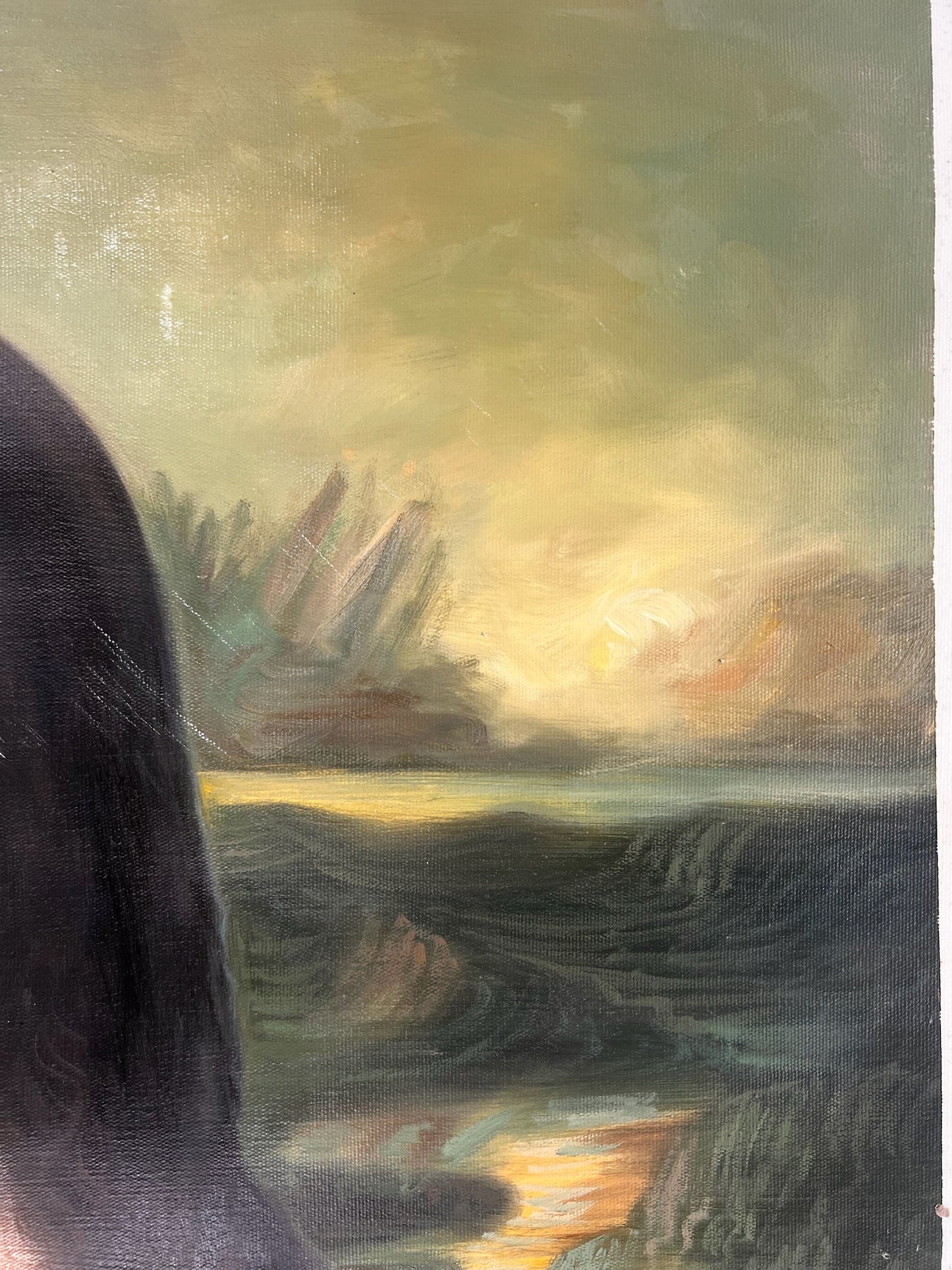 Mona Lisa – Dipinto a olio rinascimentale dipinto a mano su tela (60 × 80 cm)