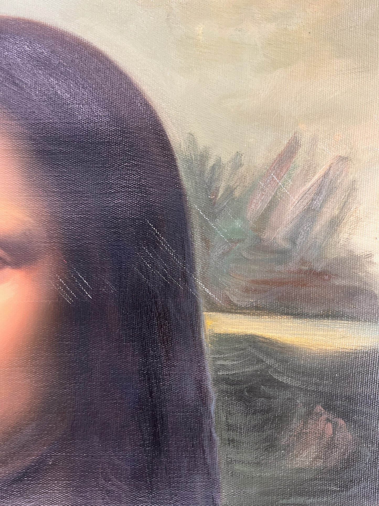 Mona Lisa – Dipinto a olio rinascimentale dipinto a mano su tela (60 × 80 cm)
