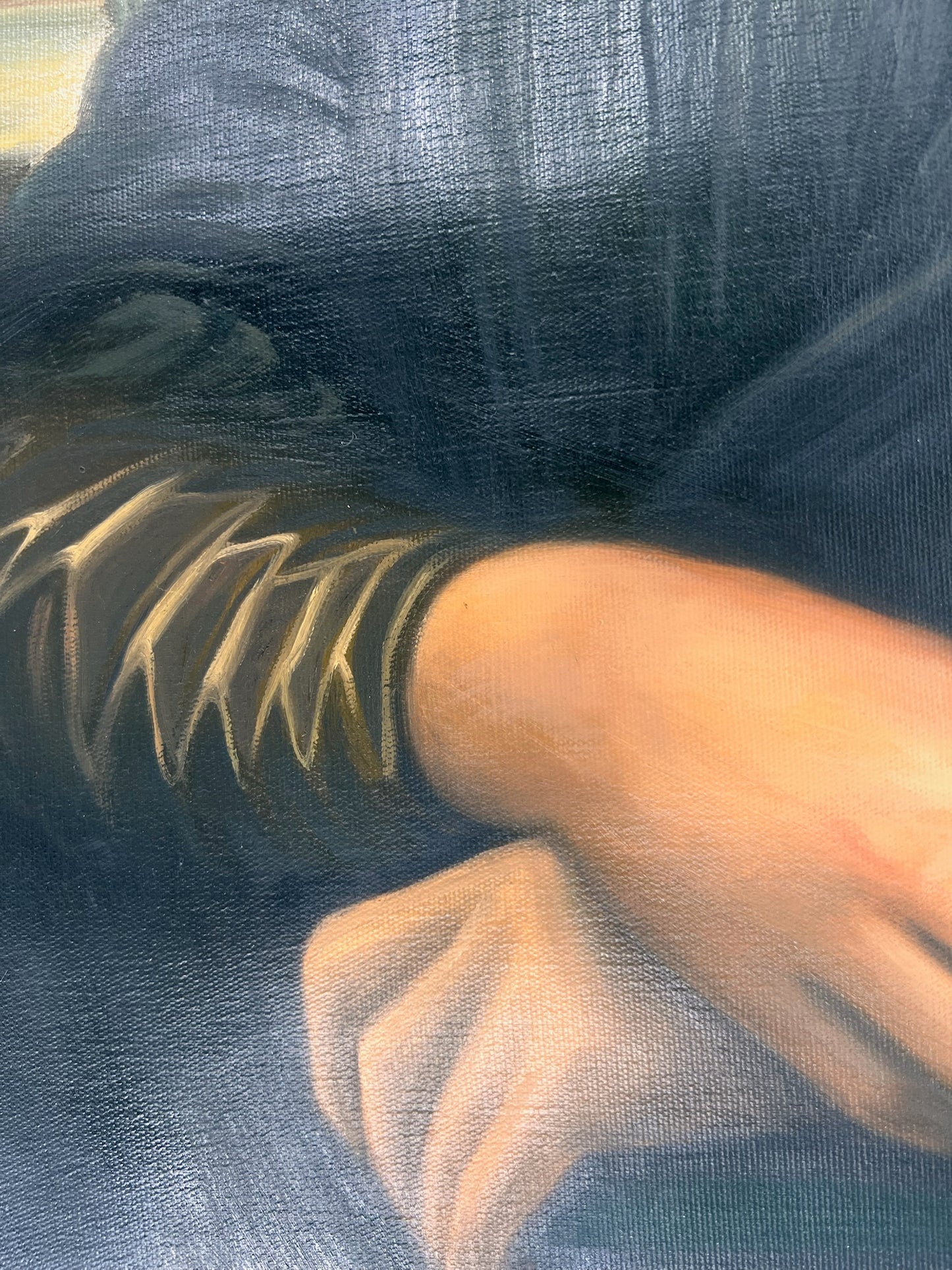 Mona Lisa – Dipinto a olio rinascimentale dipinto a mano su tela (60 × 80 cm)