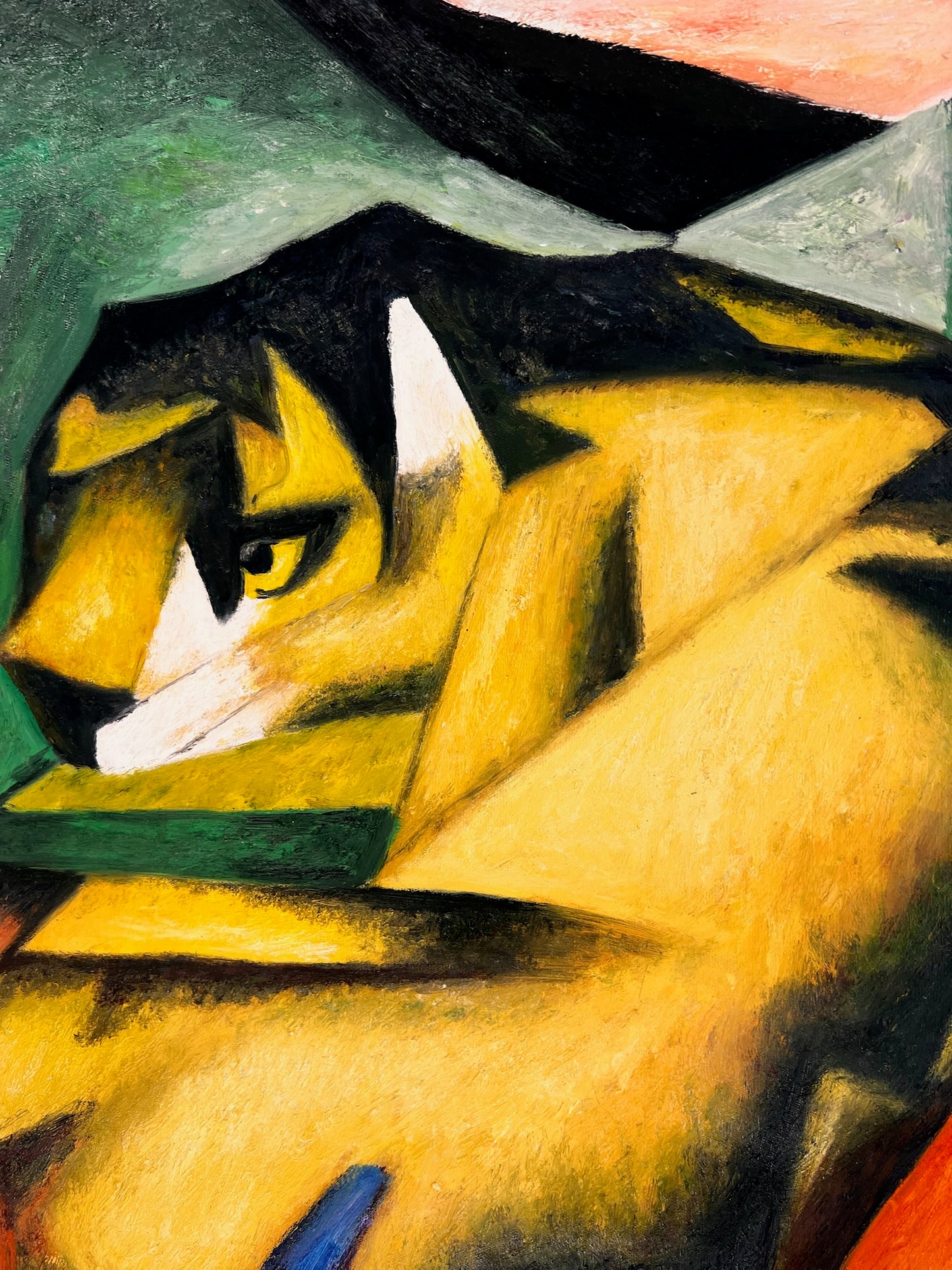 Tigre – Dipinto ad olio espressionista dipinto a mano su tela (64 × 80 cm)