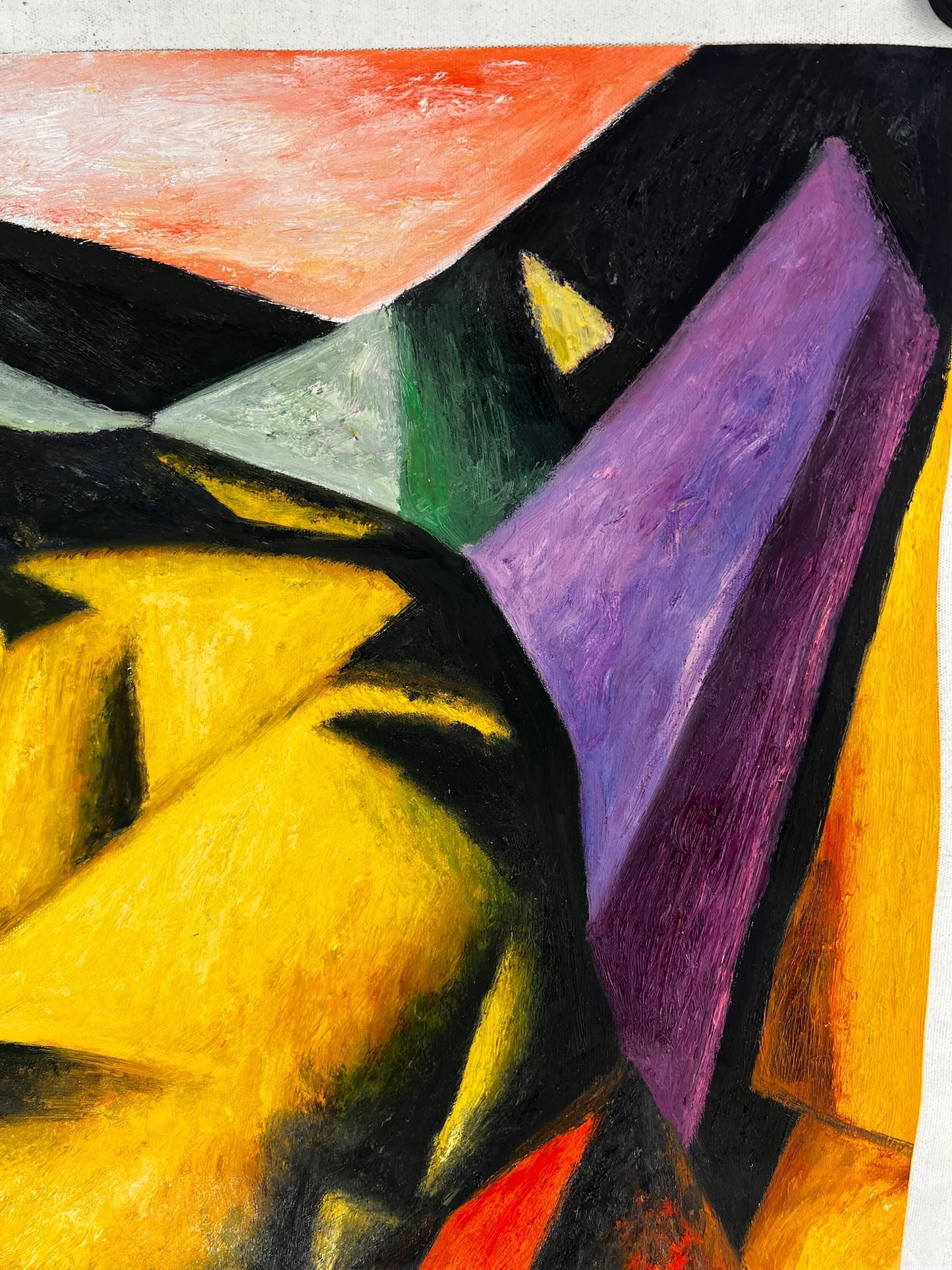 Tigre – Dipinto ad olio espressionista dipinto a mano su tela (64 × 80 cm)