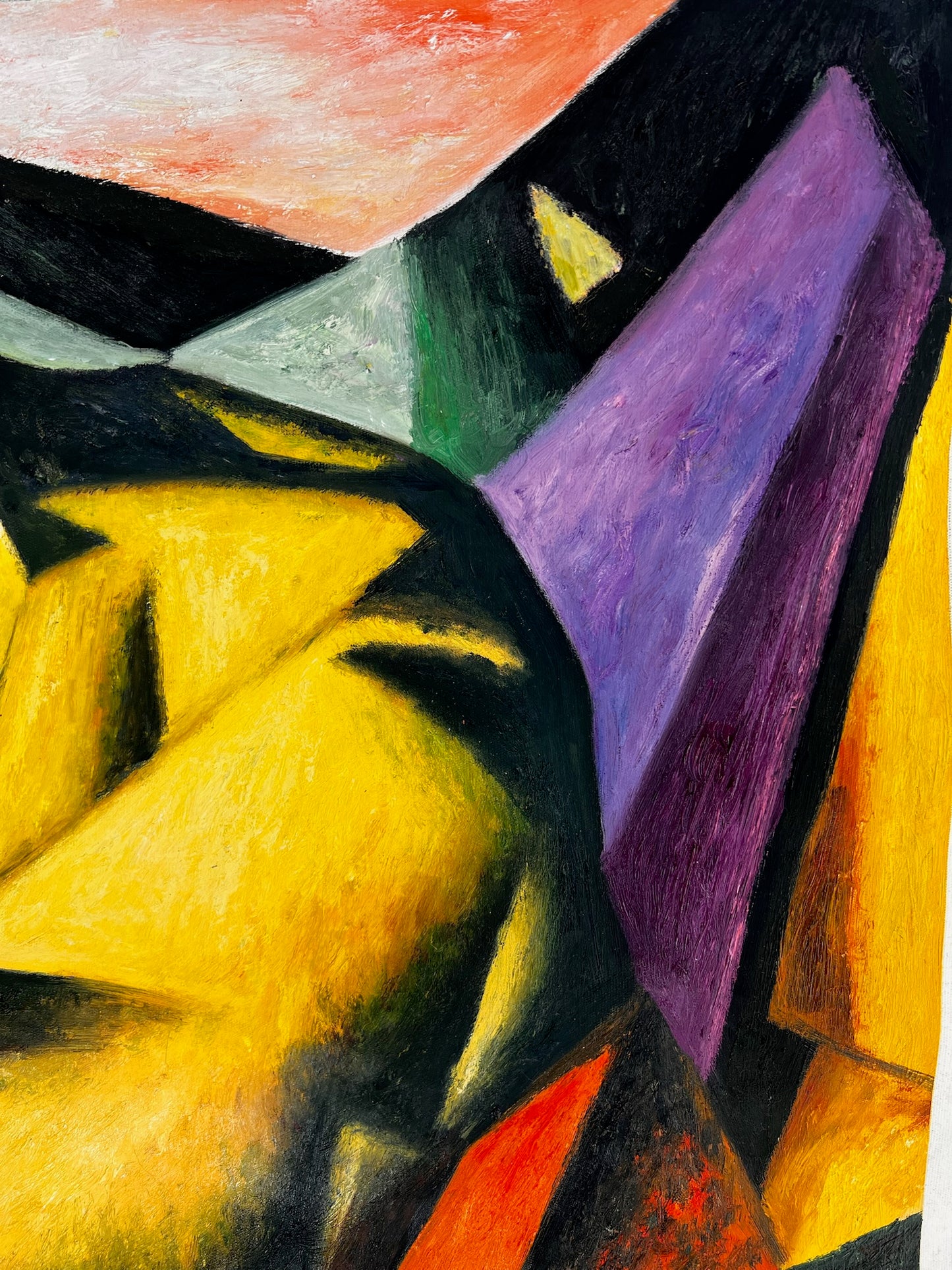 Tigre – Dipinto ad olio espressionista dipinto a mano su tela (64 × 80 cm)
