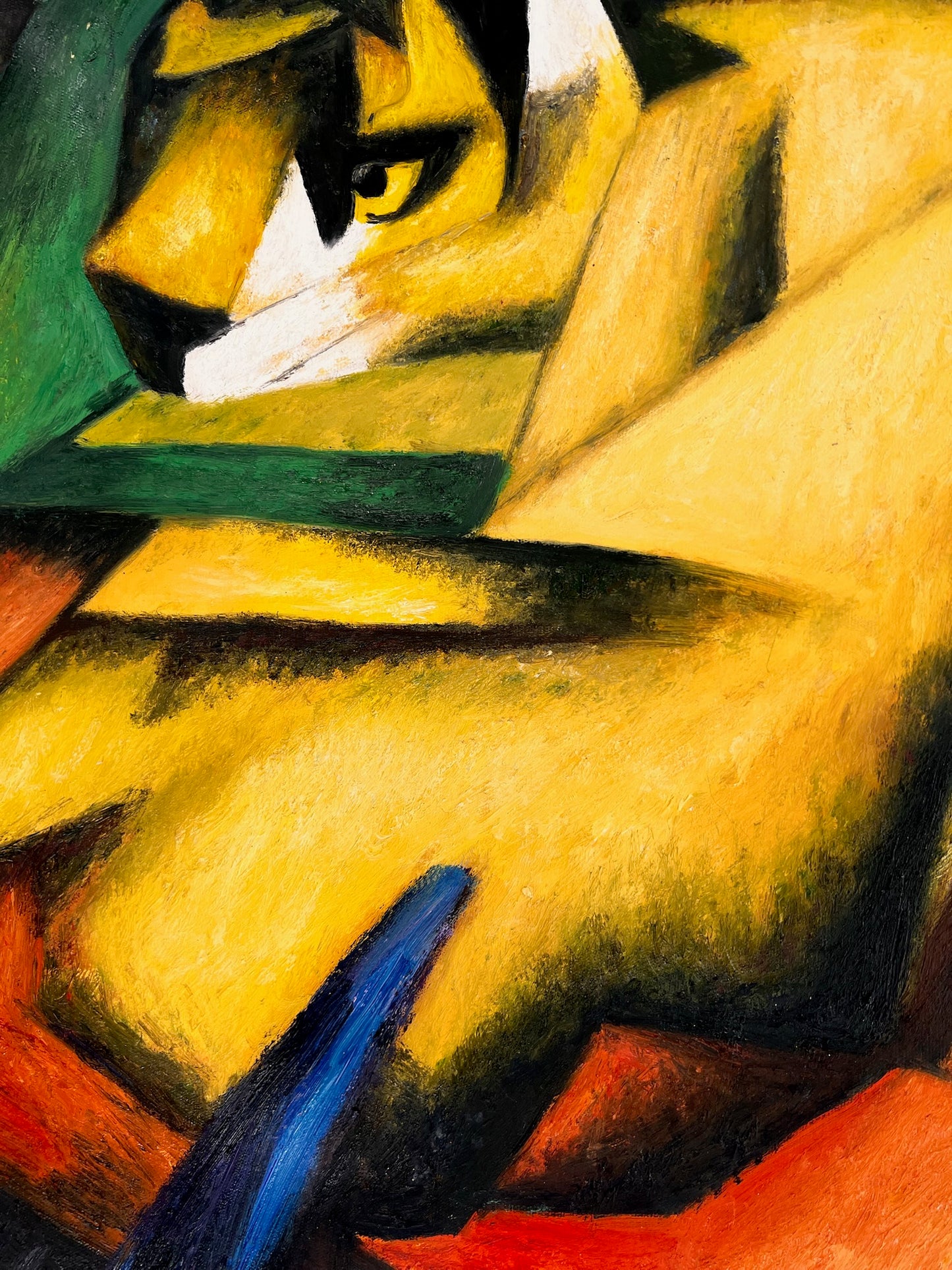 Tigre – Dipinto ad olio espressionista dipinto a mano su tela (64 × 80 cm)