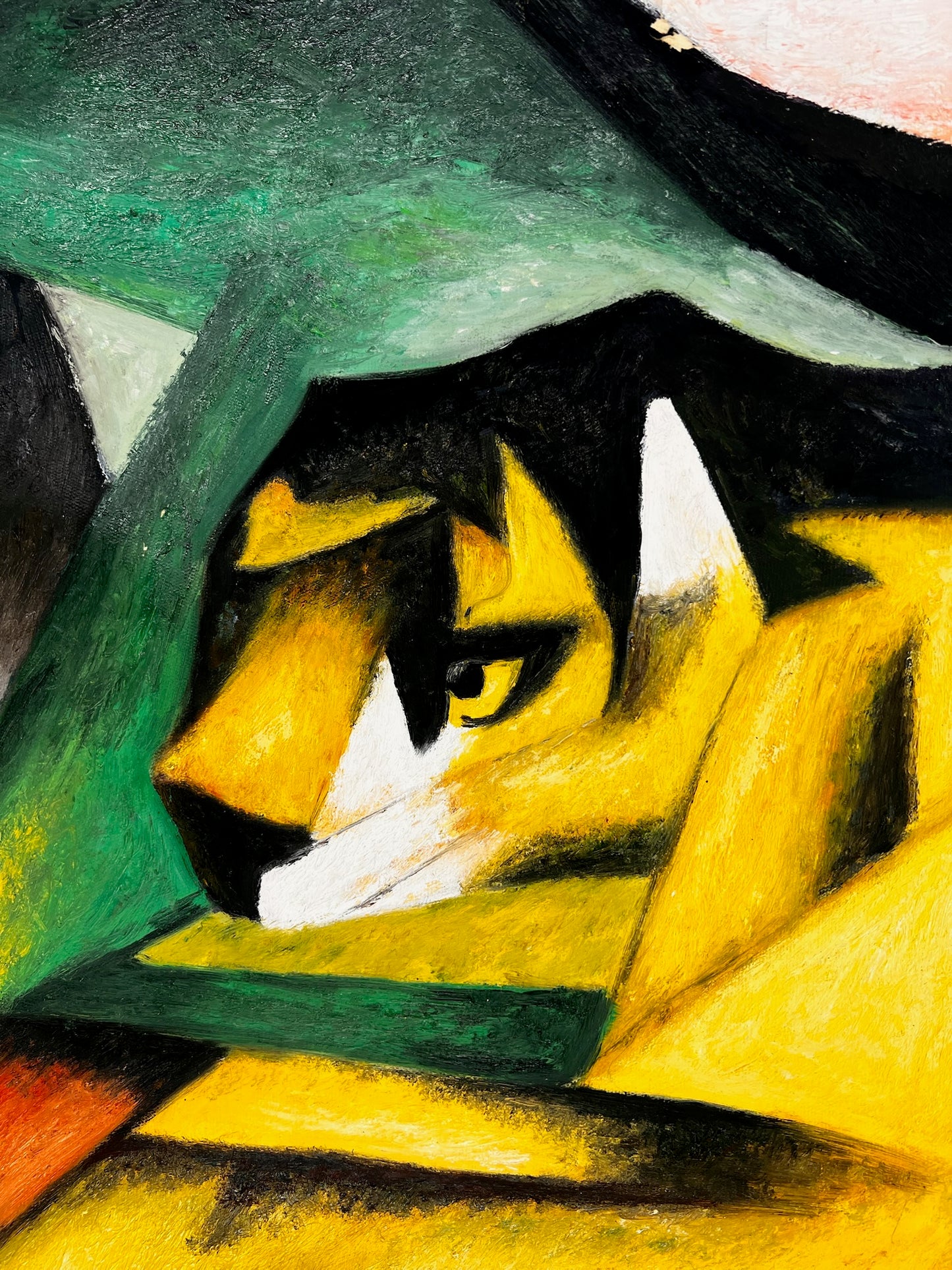 Tigre – Dipinto ad olio espressionista dipinto a mano su tela (64 × 80 cm)