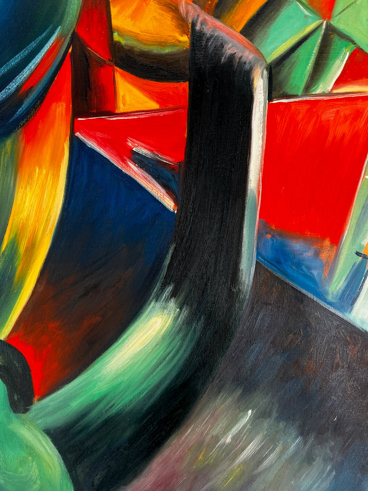 Il Mandrillo – Dipinto espressionista a olio su tela (60 × 80 cm)