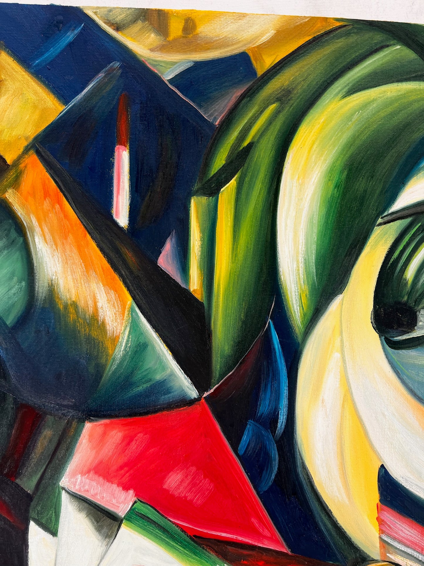 Il Mandrillo – Dipinto espressionista a olio su tela (60 × 80 cm)