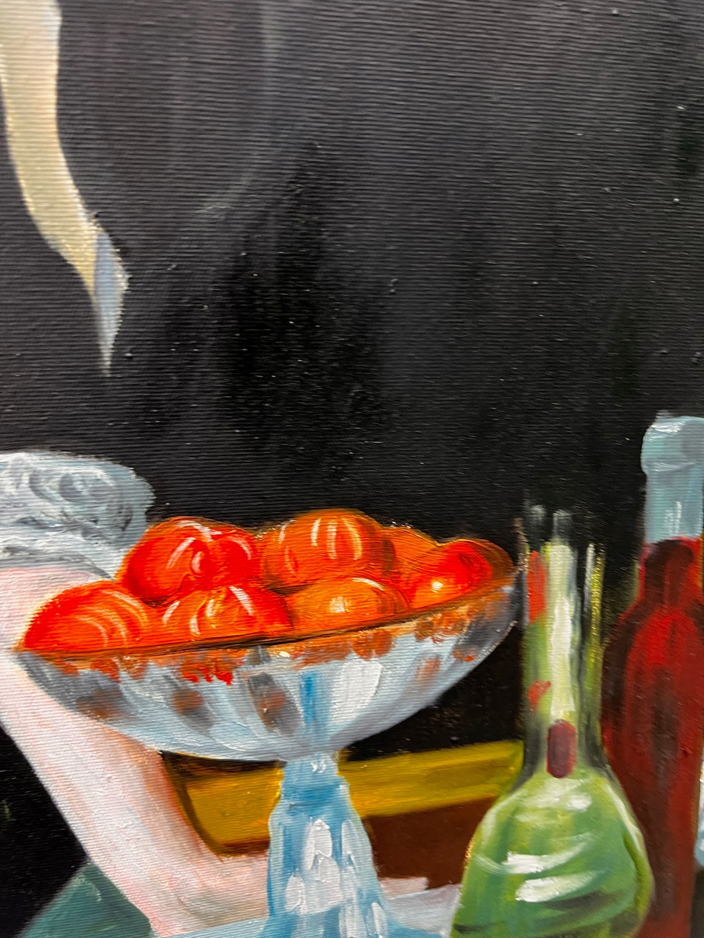 Un Bar aux Folies-Bergère – Dipinto ad olio impressionista dipinto a mano su tela (64 × 80 cm)