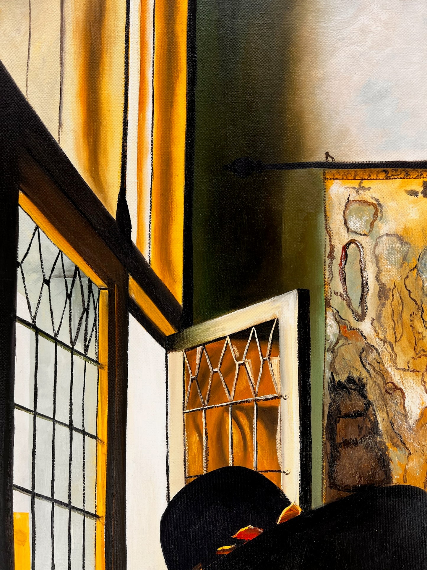 Johannes Vermeer – Soldato e ragazza sorridente – Olio su tela dipinto a mano (60 × 80 cm)