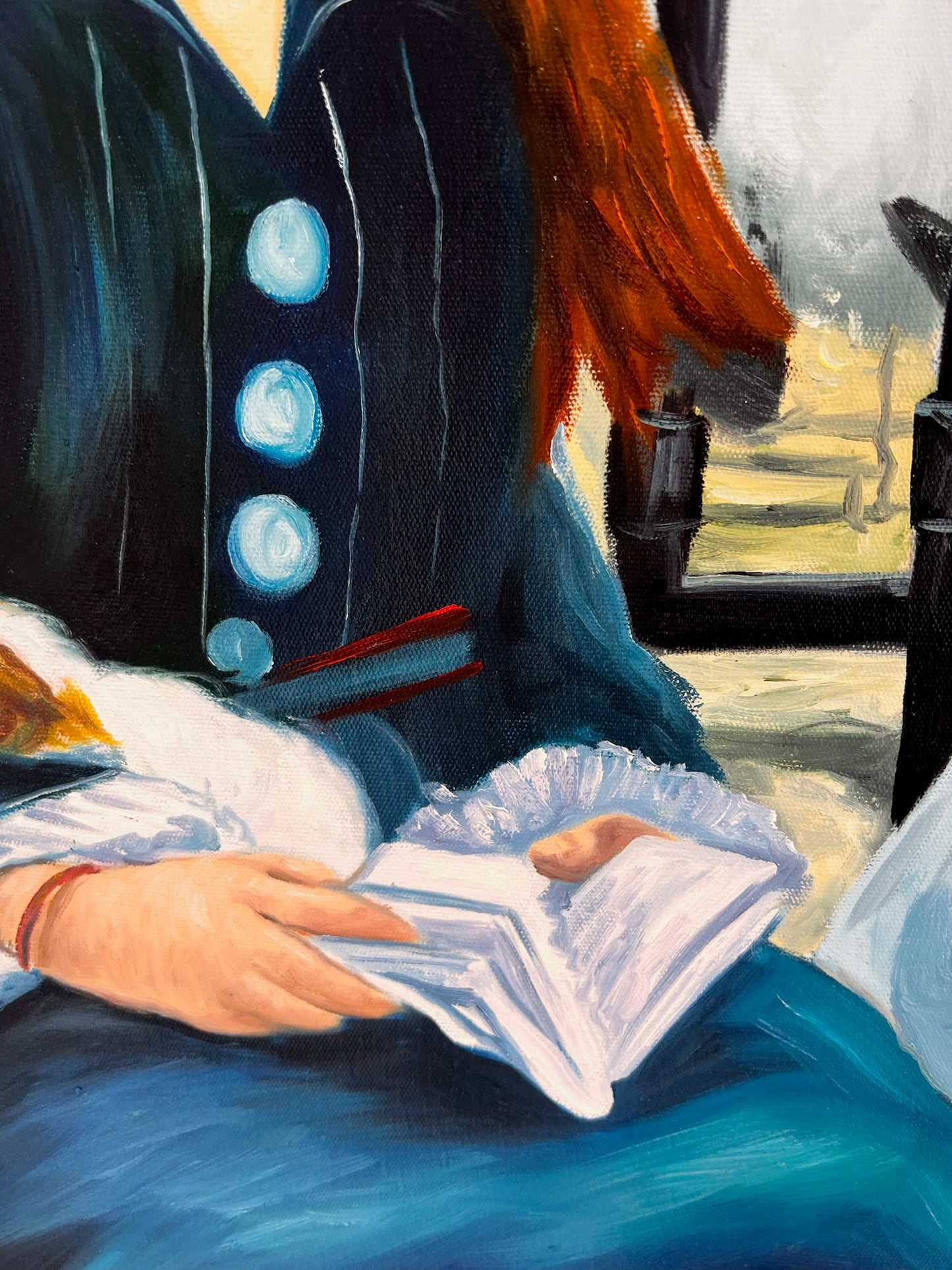 La Ferrovia (Manet) – Dipinto ad Olio Impressionista Dipinto a Mano su Tela (64 × 80 cm)