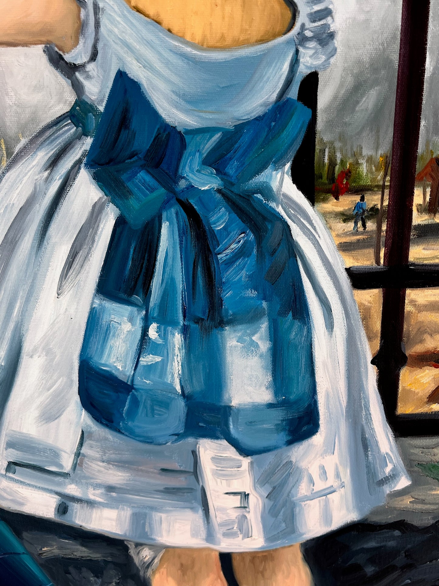 La Ferrovia (Manet) – Dipinto ad Olio Impressionista Dipinto a Mano su Tela (64 × 80 cm)