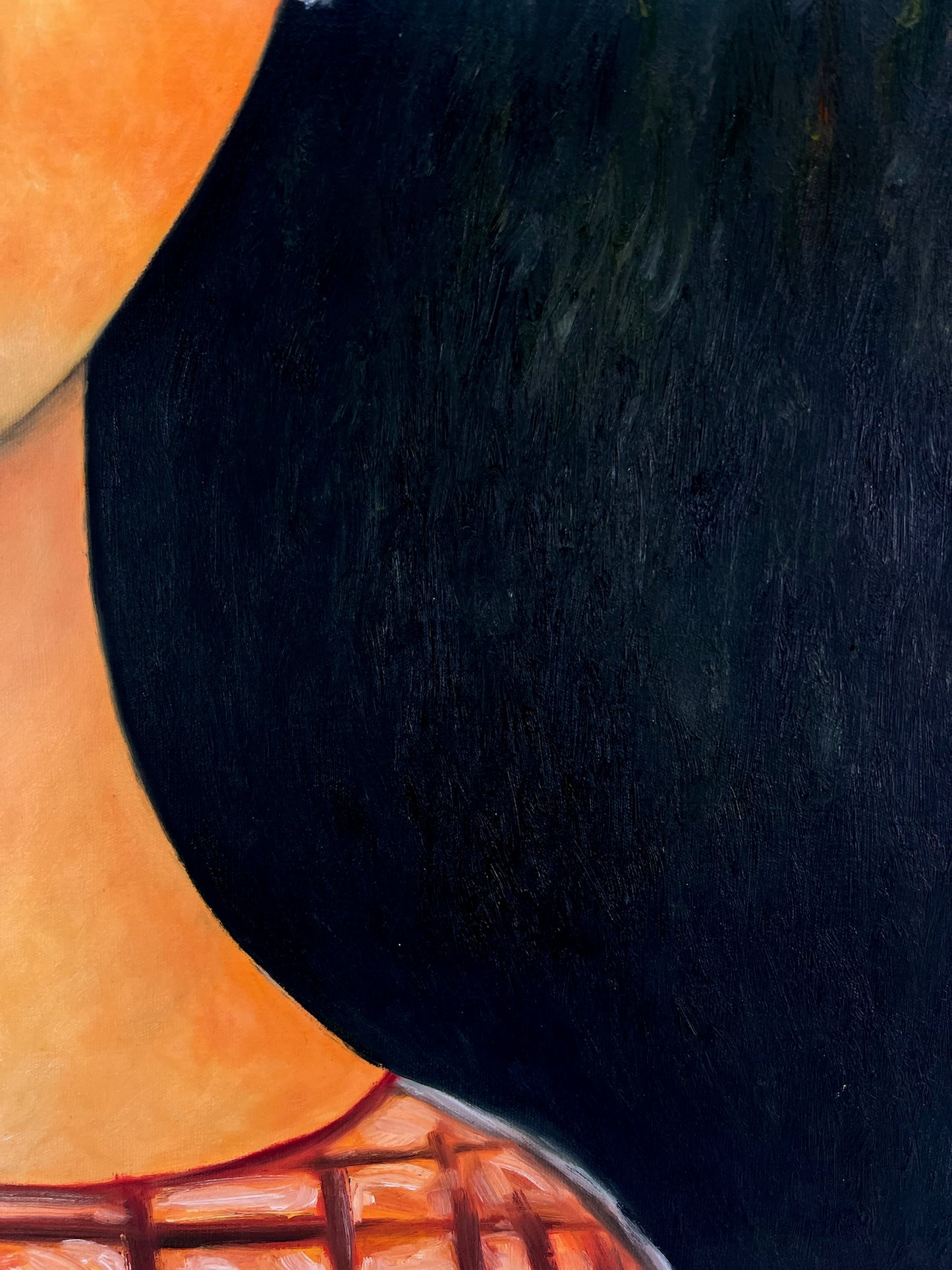 Donna con orecchini – Olio su tela dipinto a mano (60 × 80 cm)