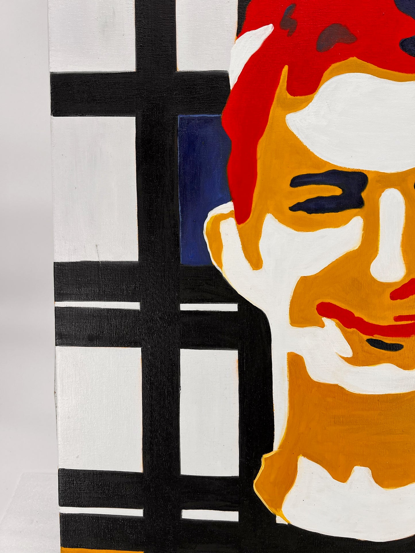 Piet Mondrian – Manface – Pittura Astratta a Olio su Tela Dipinta a Mano (60 × 80 cm)
