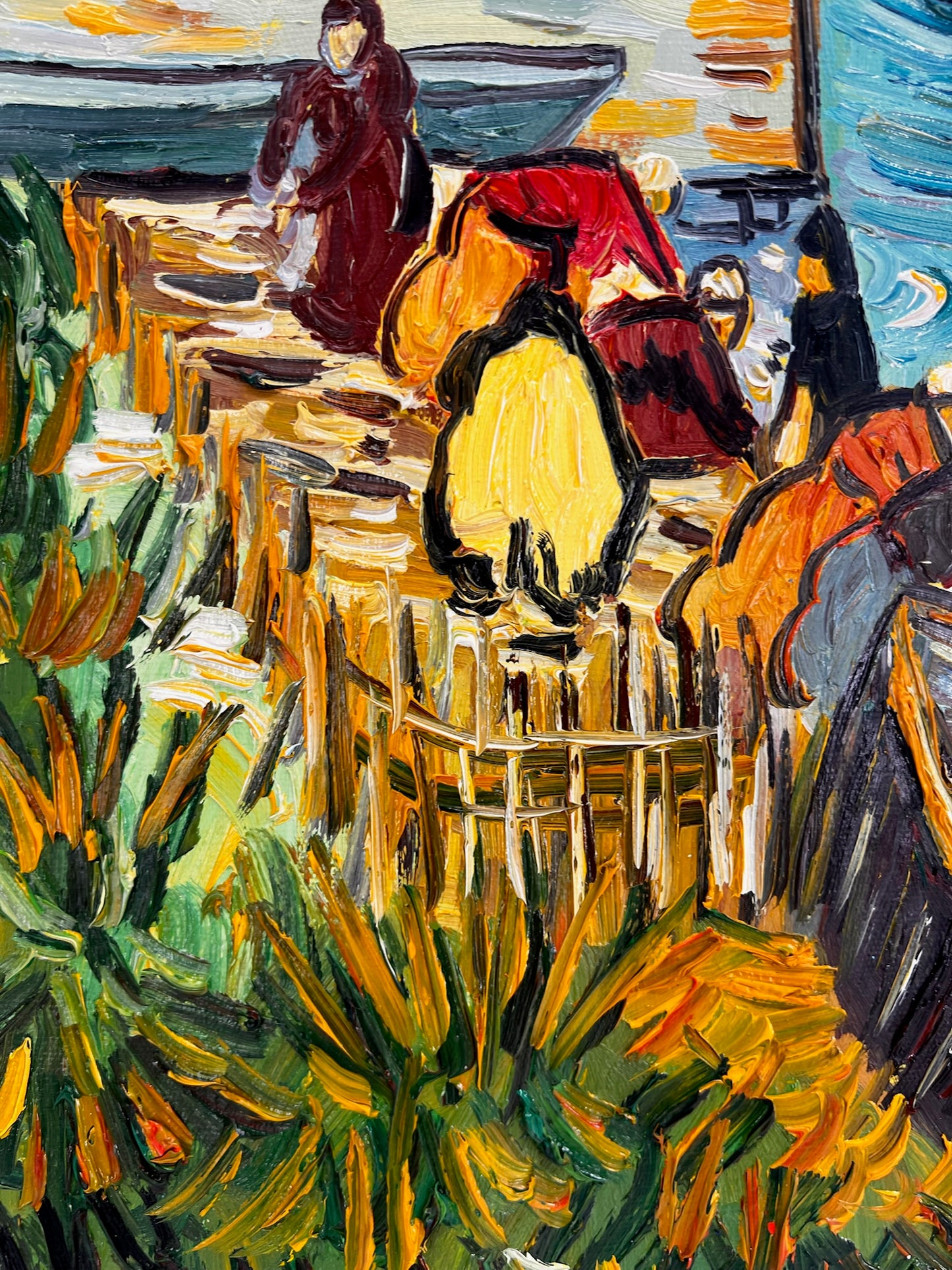 Il Ponte Langlois (di Vincent van Gogh) – Dipinto a olio post-impressionista dipinto a mano su tela (60 × 65 cm)