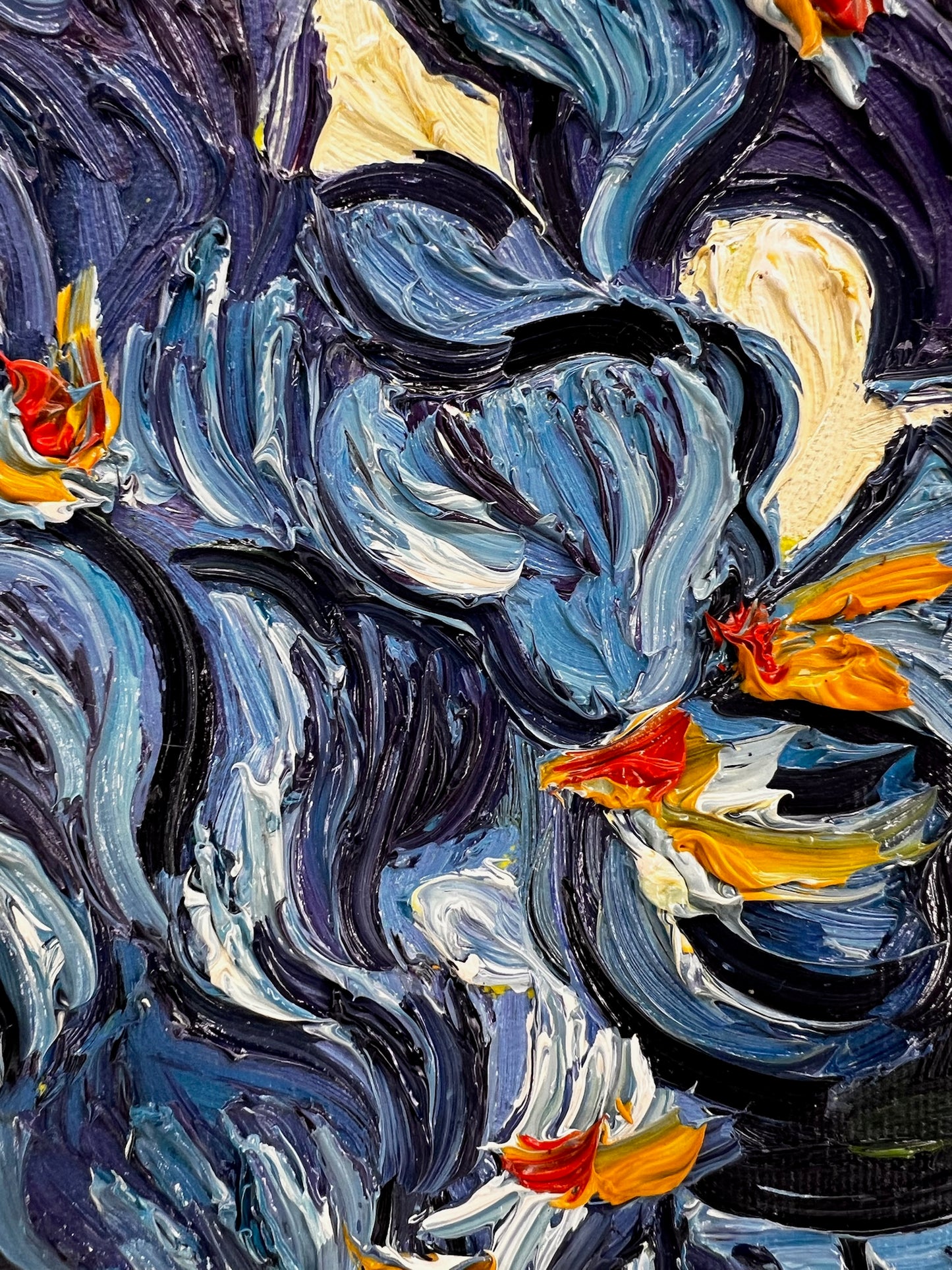 Vaso con iris (di Vincent van Gogh) – Dipinto a olio post-impressionista dipinto a mano su tela (73 × 92,5 cm)