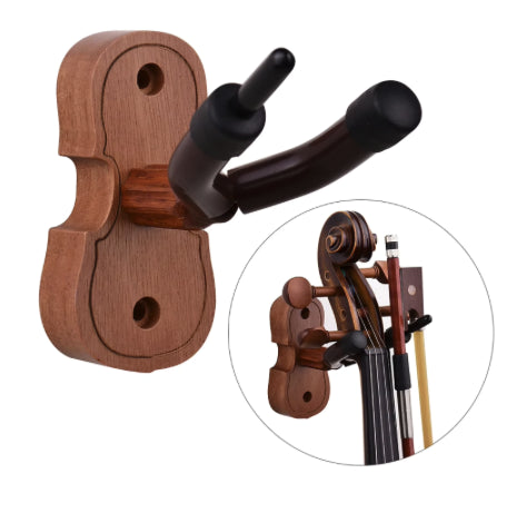 Supporto a muro in legno per violino/viola